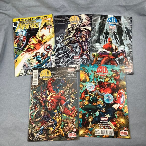 Age of Ultron Avengers Marvel Comic Books Lot of 5 Issues 2013 Series #2 3 5 6 - Picture 1 of 2